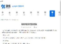 如何开启支付宝安全锁-支付宝安全锁开启方法 - 91手游网