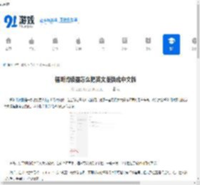 福昕阅读器怎么把英文版换成中文版-福昕阅读器如何将英文版转换为中文版 - 91手游网